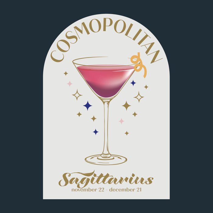 Cosmopolitan Cocktail Zodiac Sign Coffee Mug Gallery Image 2