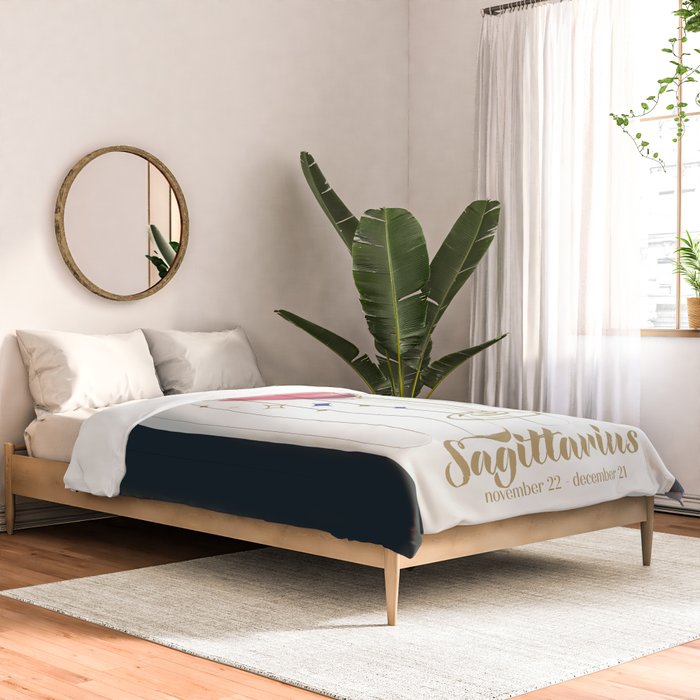 Cosmopolitan Cocktail Zodiac Sign Comforter Gallery Image 2