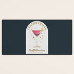 Cosmopolitan Cocktail Zodiac Sign Desk Mat Gallery Image 3