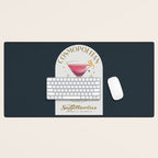 Cosmopolitan Cocktail Zodiac Sign Desk Mat Gallery Image 1