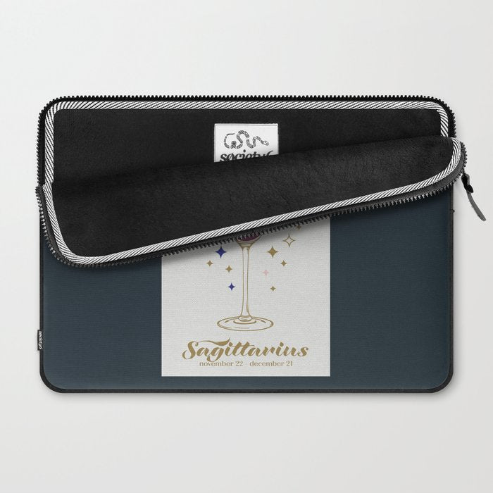 Cosmopolitan Cocktail Zodiac Sign Laptop Sleeve Gallery Image 2