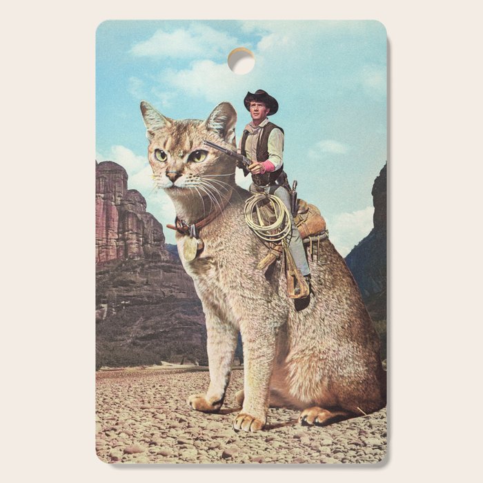 Cat Lone Ranger Cutting Board Gallery Image 1
