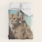 Cat Lone Ranger Duvet Cover Gallery Image 6