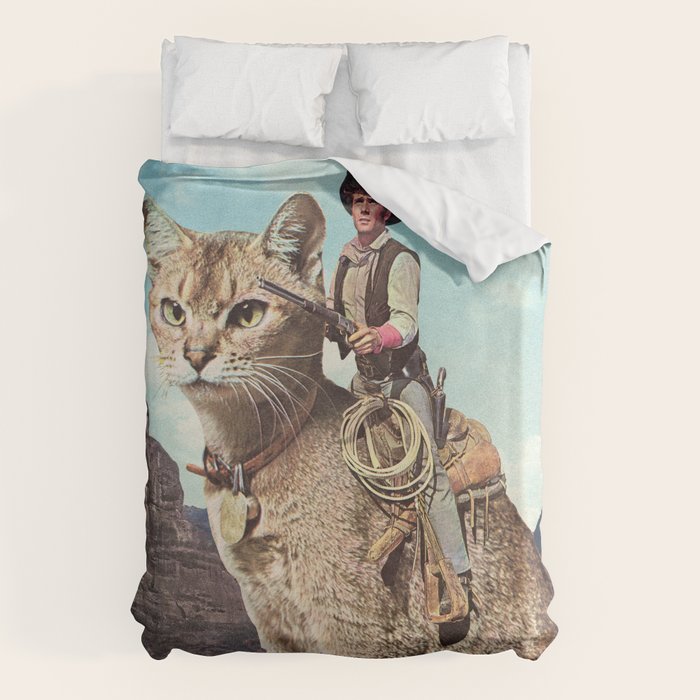 Cat Lone Ranger Duvet Cover Gallery Image 6