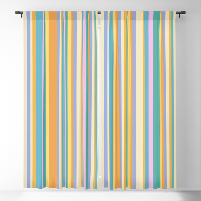 Classic Stripes XXIV - 90s Summer Window Curtain Gallery Image 5