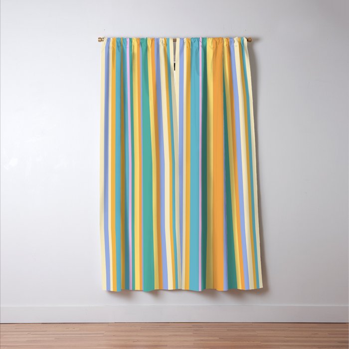 Classic Stripes XXIV - 90s Summer Window Curtain Gallery Image 3