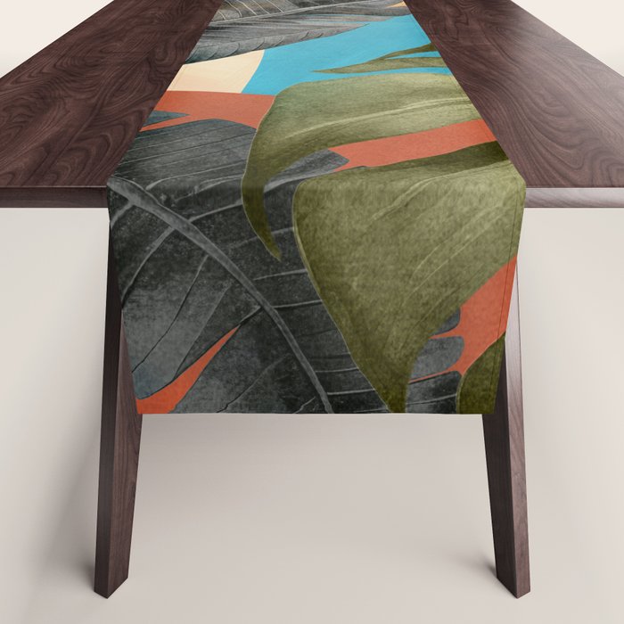 Abstract Tropical Art 16 Table Runner Gallery Image 1