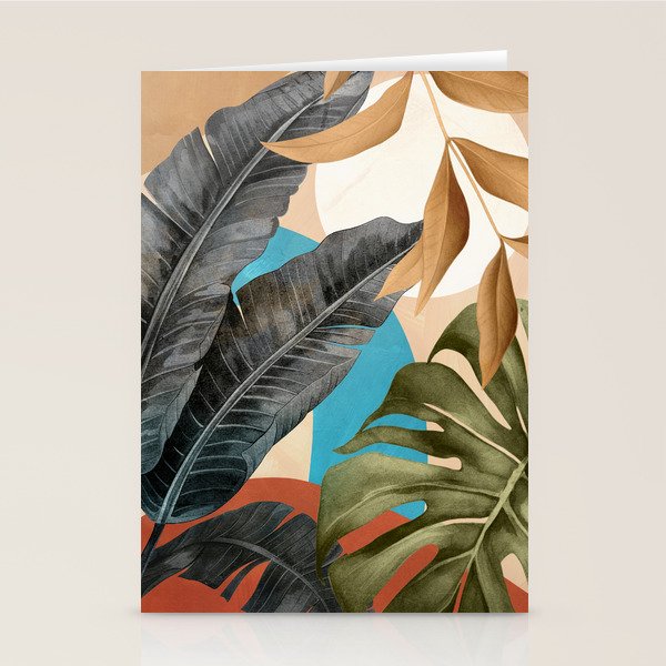 Abstract Tropical Art 16 Stationery Card Gallery Image 1