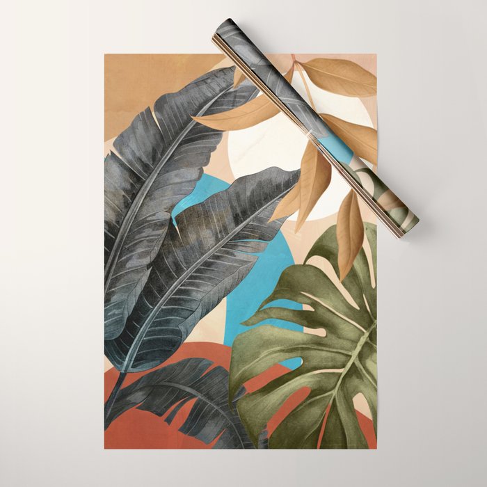 Abstract Tropical Art 16 Wrapping Paper Gallery Image 1
