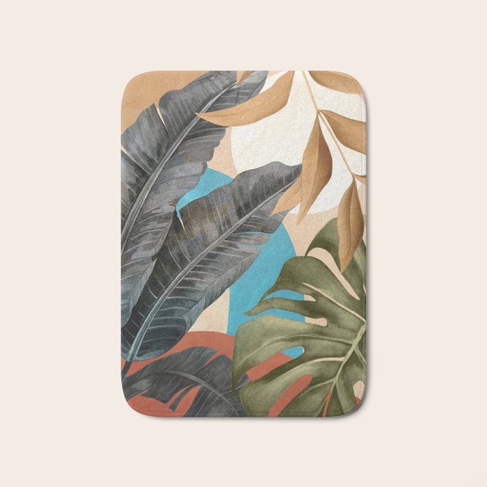 Abstract Tropical Art 16 Bath Mat Gallery Image 1
