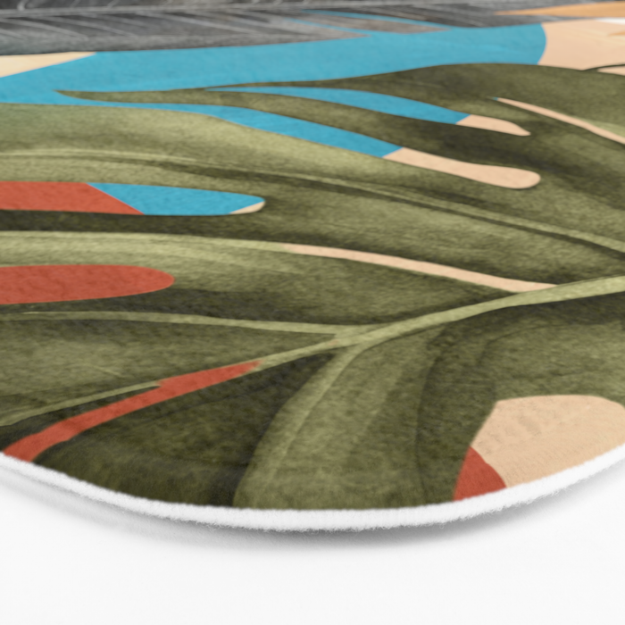 Abstract Tropical Art 16 Bath Mat Gallery Image 3