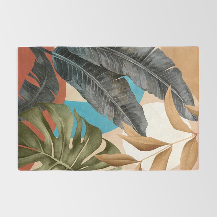 Abstract Tropical Art 16 Rug Gallery Image 2