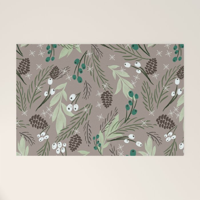 Christmas Foliage - Earth Welcome Mat Gallery Image 1