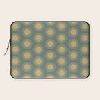 Boho Summer Sun Pattern XVI Neutral Earthy Sage Yellow Laptop Sleeve Gallery Image 1