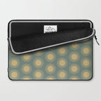 Boho Summer Sun Pattern XVI Neutral Earthy Sage Yellow Laptop Sleeve Gallery Image 2