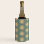 Boho Summer Sun Pattern XVI Neutral Earthy Sage Yellow Wine Chiller Gallery Image 1