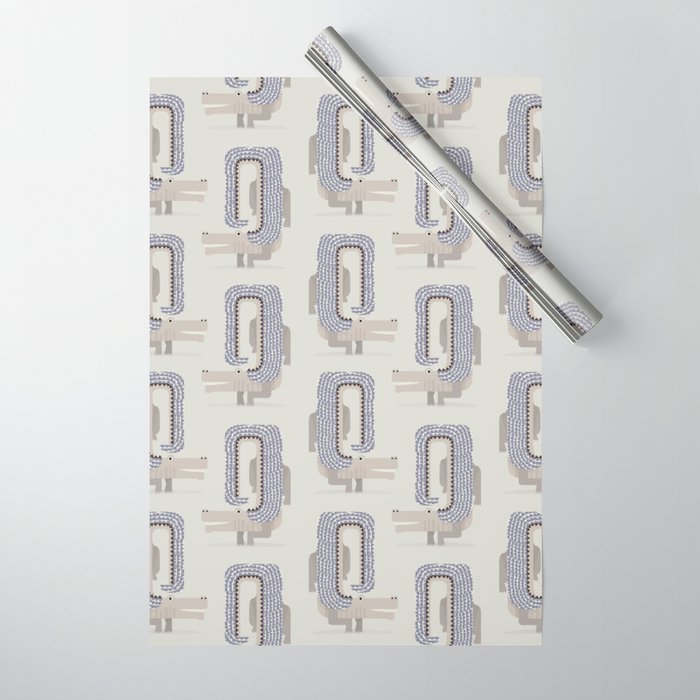 Whimsical Crocodile Wrapping Paper Gallery Image 1