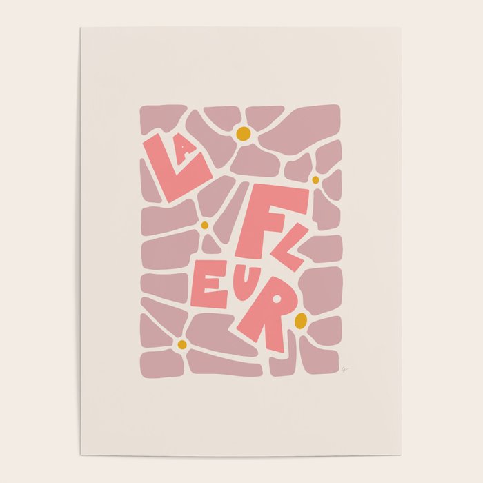 La Fleur French Flower Poster Gallery Image 4