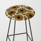 Floral Pattern / Turmeric Yellow & Green Stool Gallery Image 2