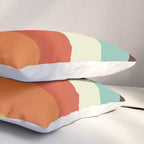 Renpet - Colorful Classic Abstract Minimal Retro 70s Style Stripes Design Pillow Sham Gallery Image 3