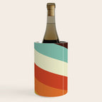 Renpet - Colorful Classic Abstract Minimal Retro 70s Style Stripes Design Wine Chiller Gallery Image 3