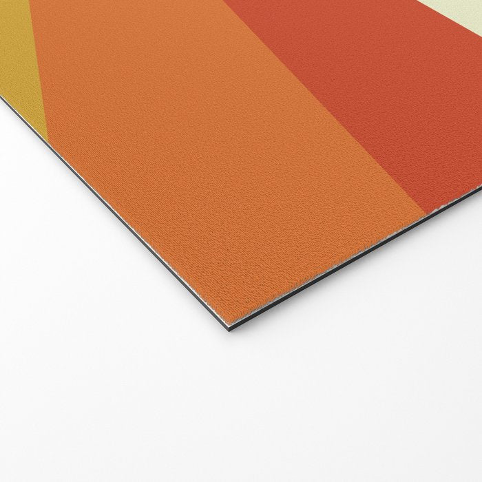 Renpet - Colorful Classic Abstract Minimal Retro 70s Style Stripes Design Welcome Mat Gallery Image 2
