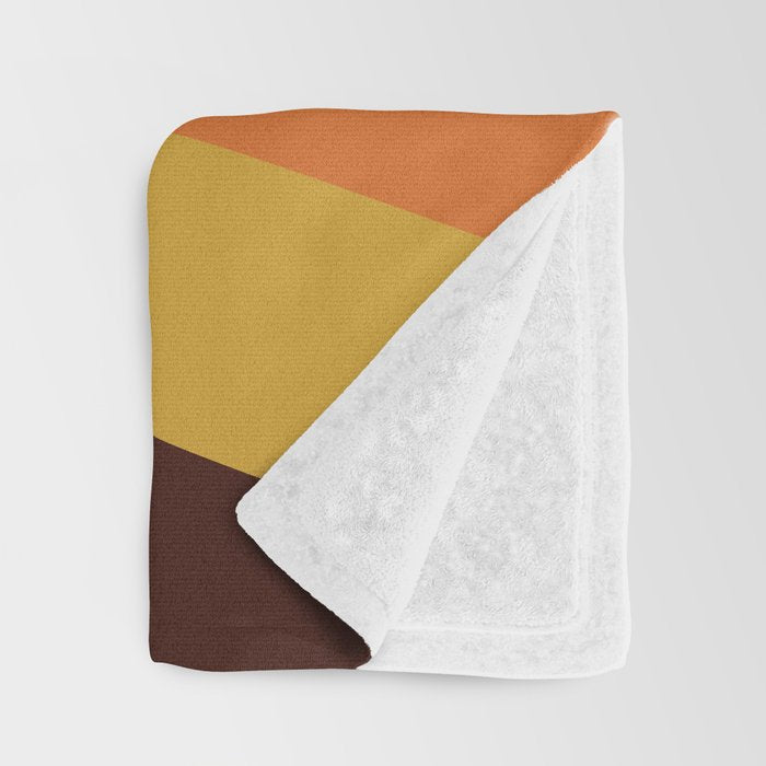 Renpet - Colorful Classic Abstract Minimal Retro 70s Style Stripes Design Throw Blanket Gallery Image 3