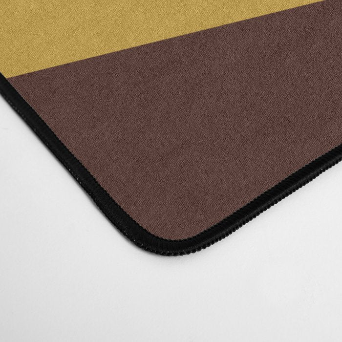 Renpet - Colorful Classic Abstract Minimal Retro 70s Style Stripes Design Desk Mat Gallery Image 4