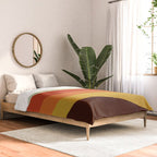 Renpet - Colorful Classic Abstract Minimal Retro 70s Style Stripes Design Comforter Gallery Image 2