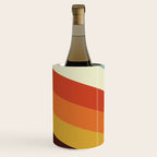 Renpet - Colorful Classic Abstract Minimal Retro 70s Style Stripes Design Wine Chiller Gallery Image 2