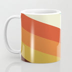 Renpet - Colorful Classic Abstract Minimal Retro 70s Style Stripes Design Coffee Mug Gallery Image 3