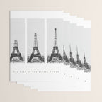 1888-1889 The Rise of the Eiffel Tower Construction Sequence black and white photography Wrapping Paper Gallery Image 3