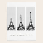 1888-1889 The Rise of the Eiffel Tower Construction Sequence black and white photography Poster Gallery Image 4