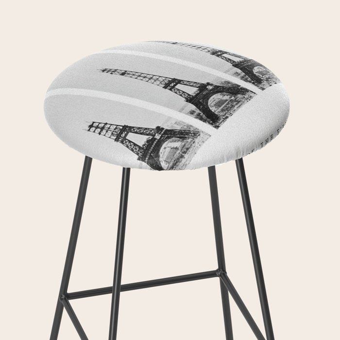 1888-1889 The Rise of the Eiffel Tower Construction Sequence black and white photography Stool Gallery Image 2