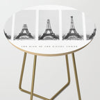 1888-1889 The Rise of the Eiffel Tower Construction Sequence black and white photography Side Table Gallery Image 2