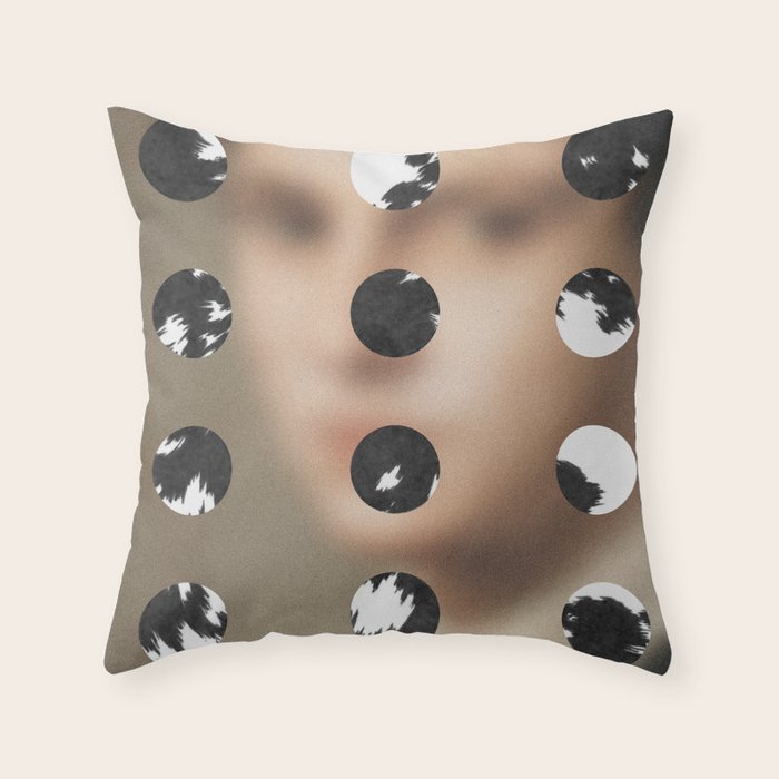 Arrangement In Skintones 23 Throw Pillow Gallery Image 6