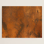 Aesthetic Rust Copper Japandi Art Jigsaw Puzzle Gallery Image 1