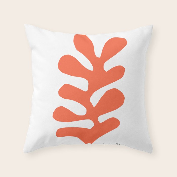 Matisse - Papiers Découpés (Cut Out Papers) 1952 Artwork Throw Pillow Gallery Image 1