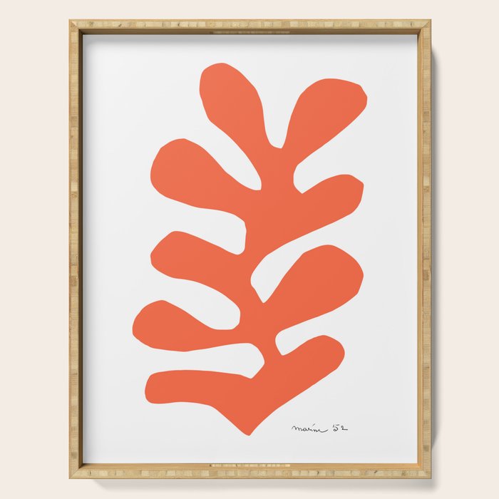 Matisse - Papiers Découpés (Cut Out Papers) 1952 Artwork Serving Tray Gallery Image 1