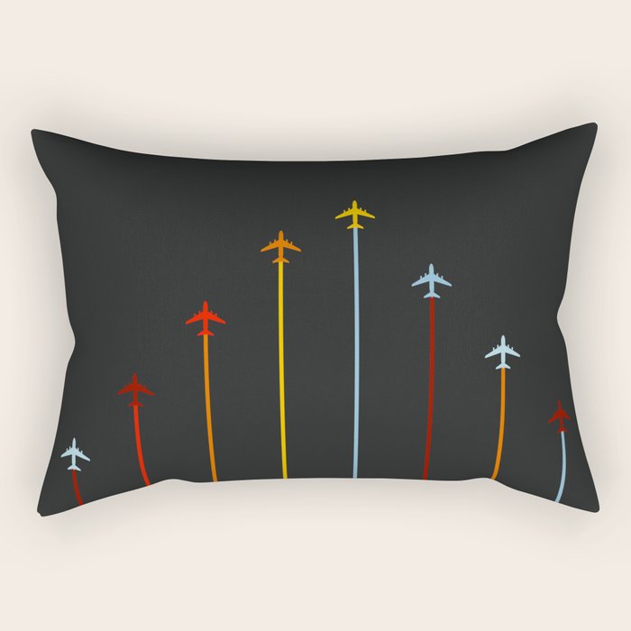 Retro Airplanes 07 Rectangular Pillow Gallery Image 2