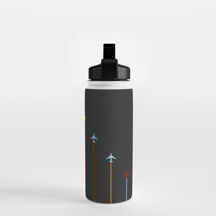 Retro Airplanes 07 Water Bottle Gallery Image 2