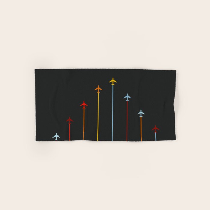 Retro Airplanes 07 Bath Towel
