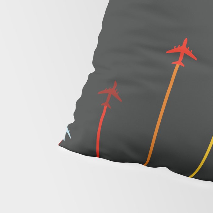 Retro Airplanes 07 Pillow Sham Gallery Image 4