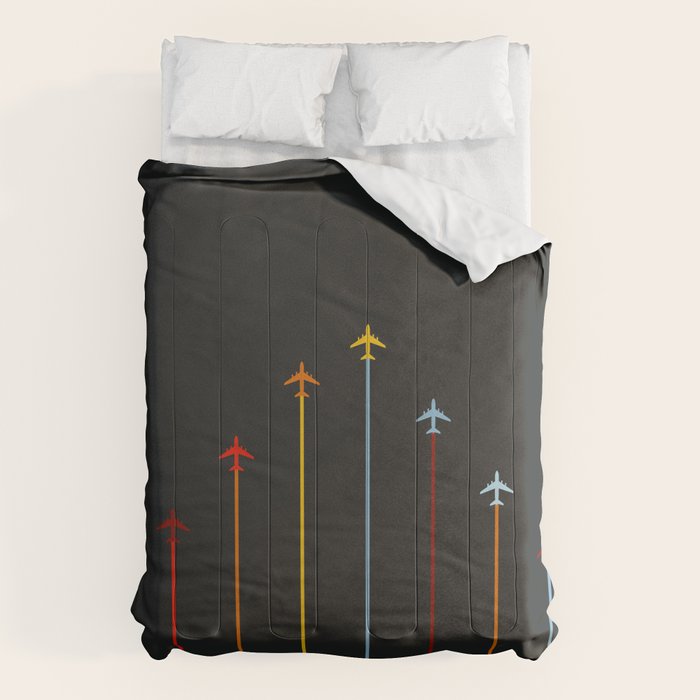 Retro Airplanes 07 Comforter Gallery Image 6