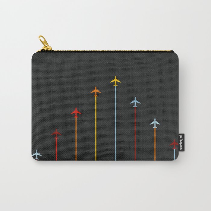 Retro Airplanes 07 Carry All Pouch Gallery Image 1