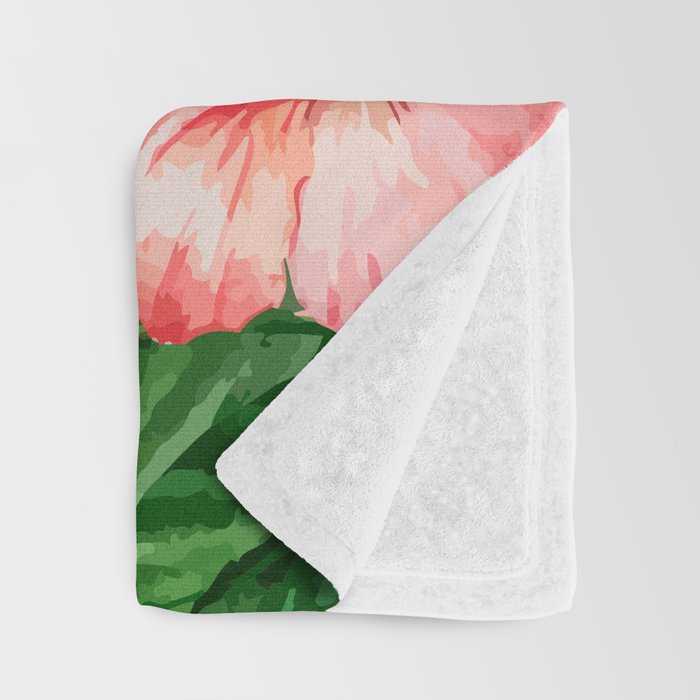 tropical hibiscus Throw Blanket Gallery Image 3