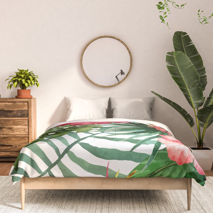 tropical hibiscus Comforter Gallery Image 3