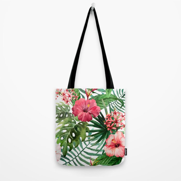 tropical hibiscus Tote Bag Gallery Image 2