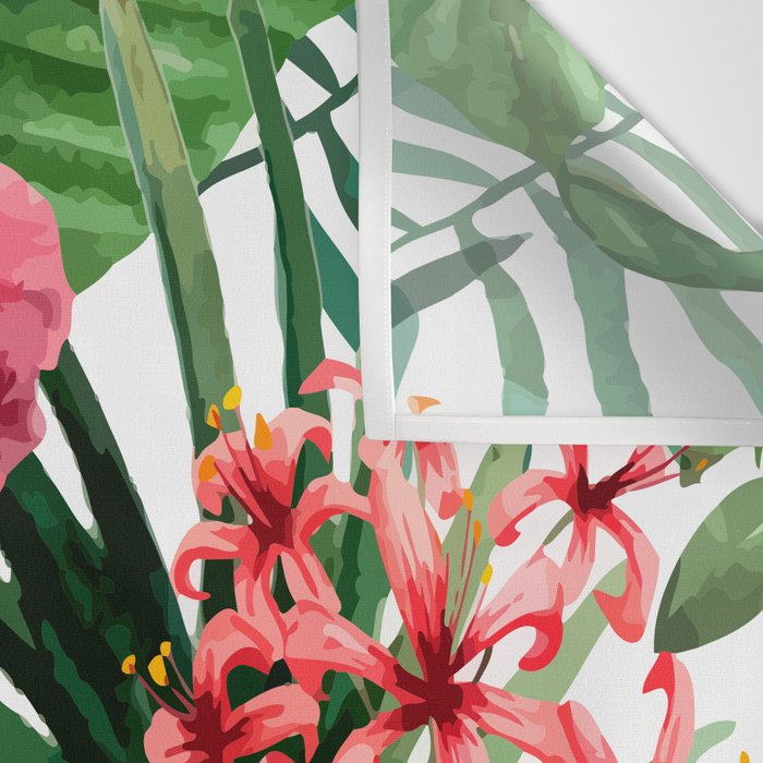 tropical hibiscus Wall Tapestry Gallery Image 3