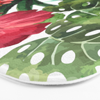 tropical hibiscus Bath Mat Gallery Image 3